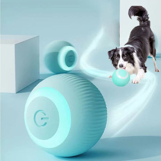 Giocattoli elettrici per cani Giocattoli intelligenti con palline per cuccioli per gatti cani di piccola taglia Divertenti palline rotanti automatiche Giochi per cuccioli semoventi Giocattoli Accessori per animali domestici